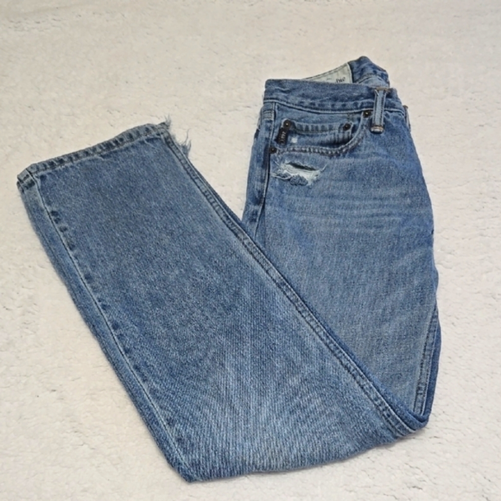 Abercrombie Light Wash Distressed Jeans